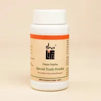 Травяной зубной порошок Данта Прабху (без фтора), 60 г, Иша Лайф; Danta Prabha Special Tooth Powder, 50 g, Isha Life